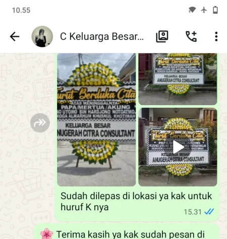 Pengiriman Papan Bunga Duka The Breeze Bsd